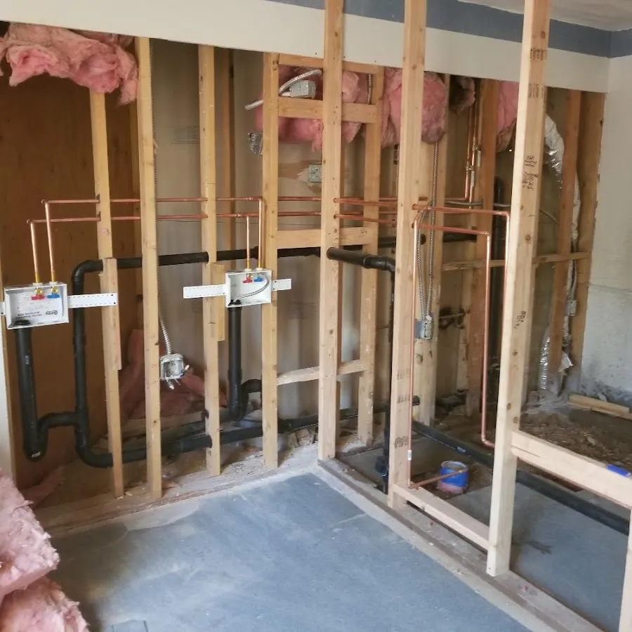 Copper pipe rough-in and plumbing installation in Chowchilla